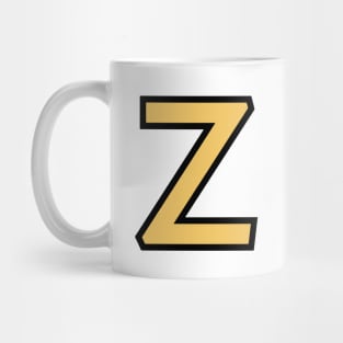 Funky Yellow Letter Z Mug